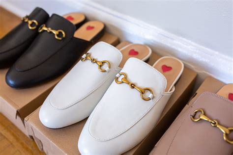 gucci white mules dupe|gucci slides knock off.